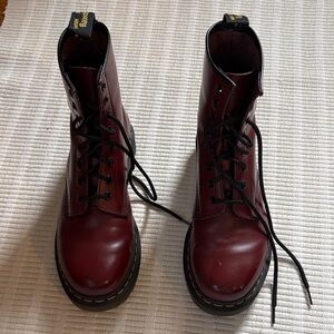 Dr. Martens Cherry Red Combat Boots